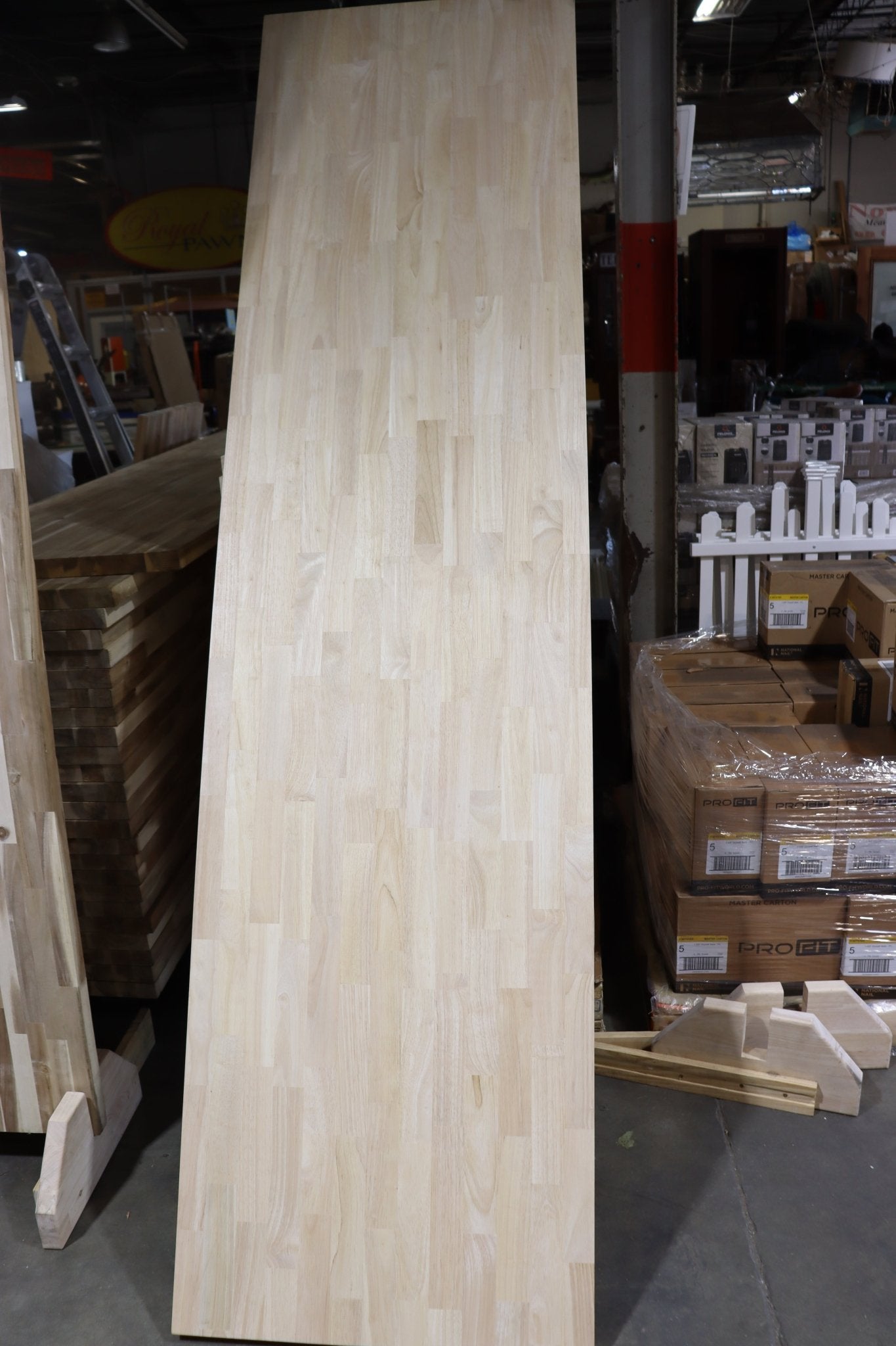 Hevea Butcher Block Wood Countertop, 25 Inches Deep - Northside Material Brokers