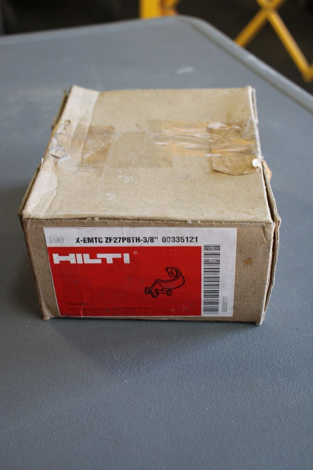 HILTI X-EMTC-ZF27P8TH-3/8 335121 3/8" THIN WALL NAIL ON CONDUIT CLIPS (100-PACK) - Northside Material Brokers
