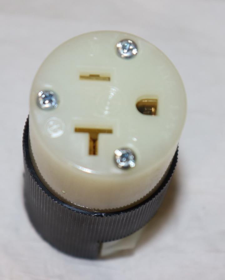 Hubbell HBL5369C Straight Blade Connector, 5-20R, 20A, 125V, 2 Pole 3 Wire - Northside Material Brokers