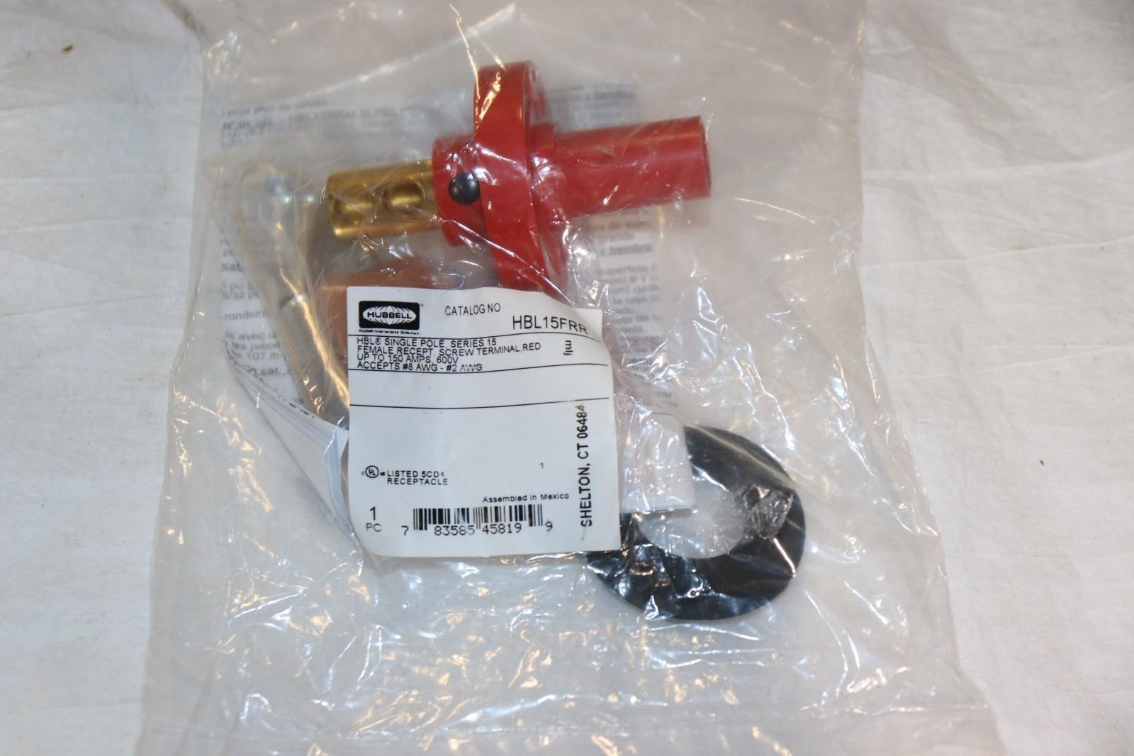 Hubbell HBL5FRR Receptacle, Red, Female, 150A, 600V, 8-2 - Northside Material Brokers
