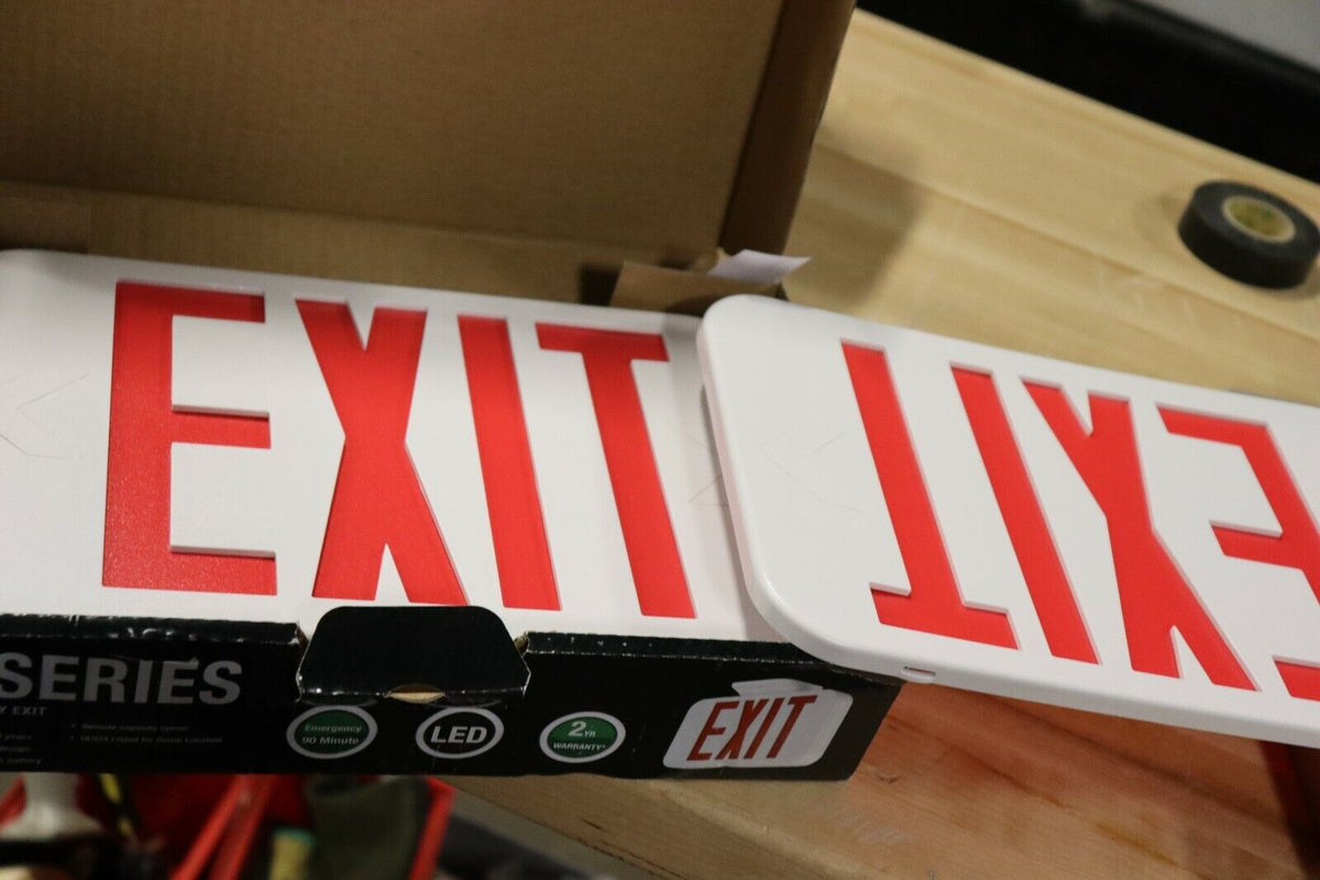 Hubbell Lighting , LED, Exit Sign, Model CER 4.300"L LED - Northside Material Brokers