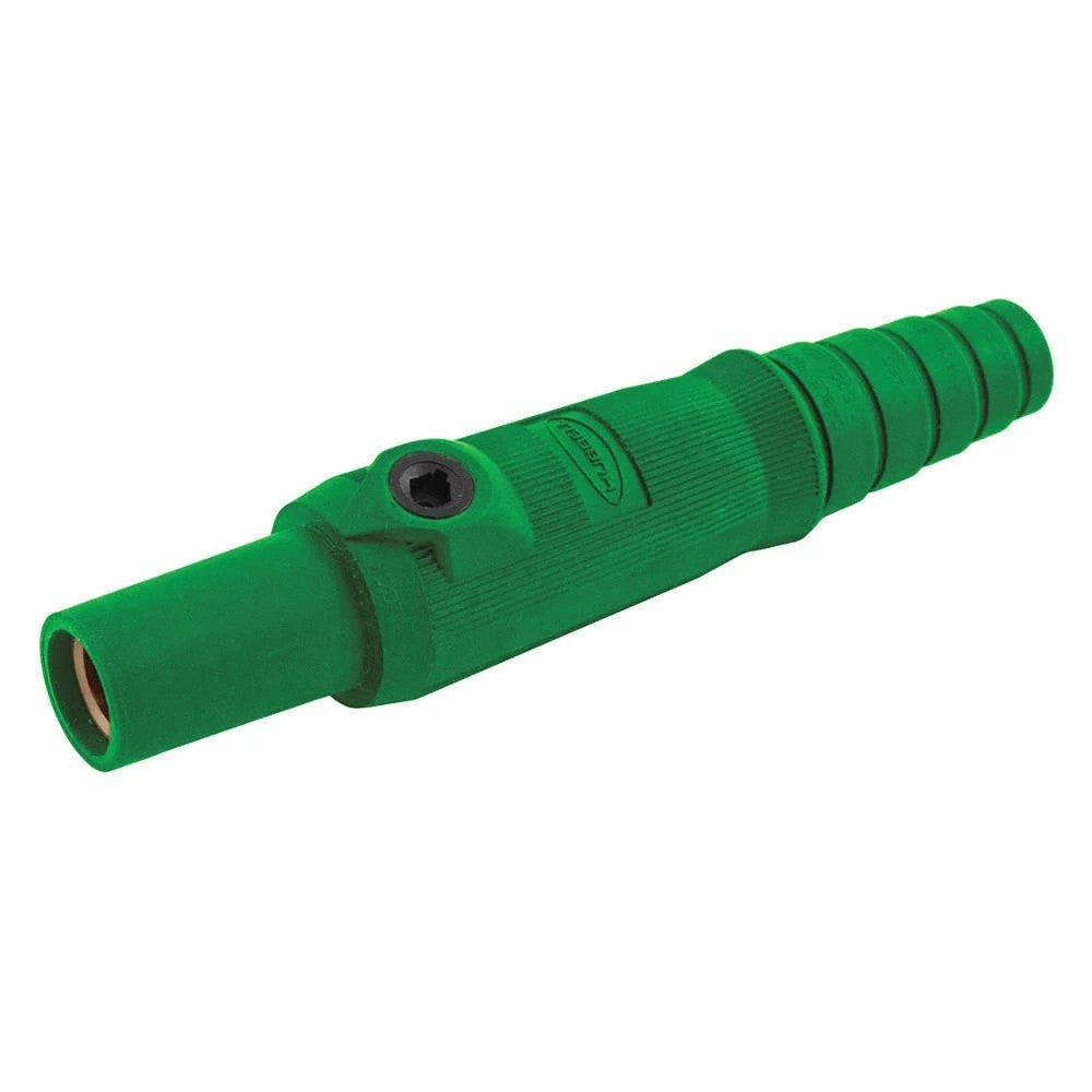 Hubbell Single Pole, Female Plug, 150 Amp Series, Green, HBL15FGN, 600V, 8-2 - Northside Material Brokers