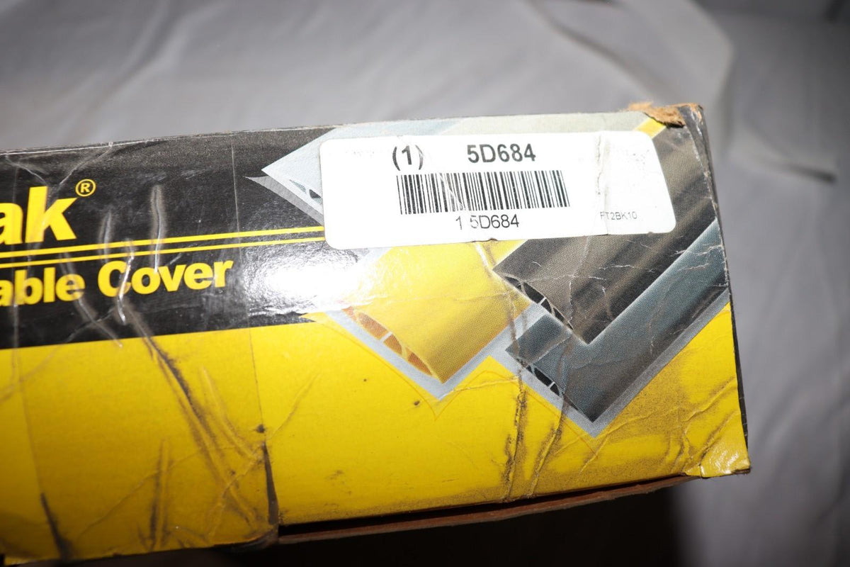 Hubbell Wiring FT2BK10 PVC Floor Trak Floor Cable Cover Black, New - Northside Material Brokers