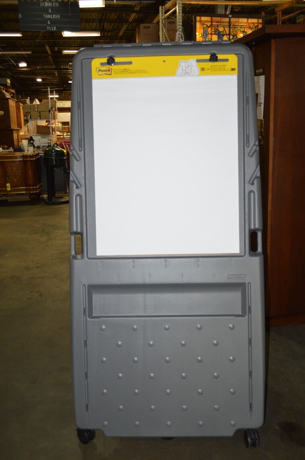 Iceberg Dry Erase Presentation Easel - 33" Width X 73" Height - Surface - Frame - Northside Material Brokers