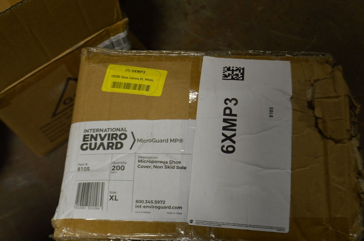 International Enviroguard Shoe Covers, 6" Height, Size: XL, 200 PK. Model 8105 - Northside Material Brokers