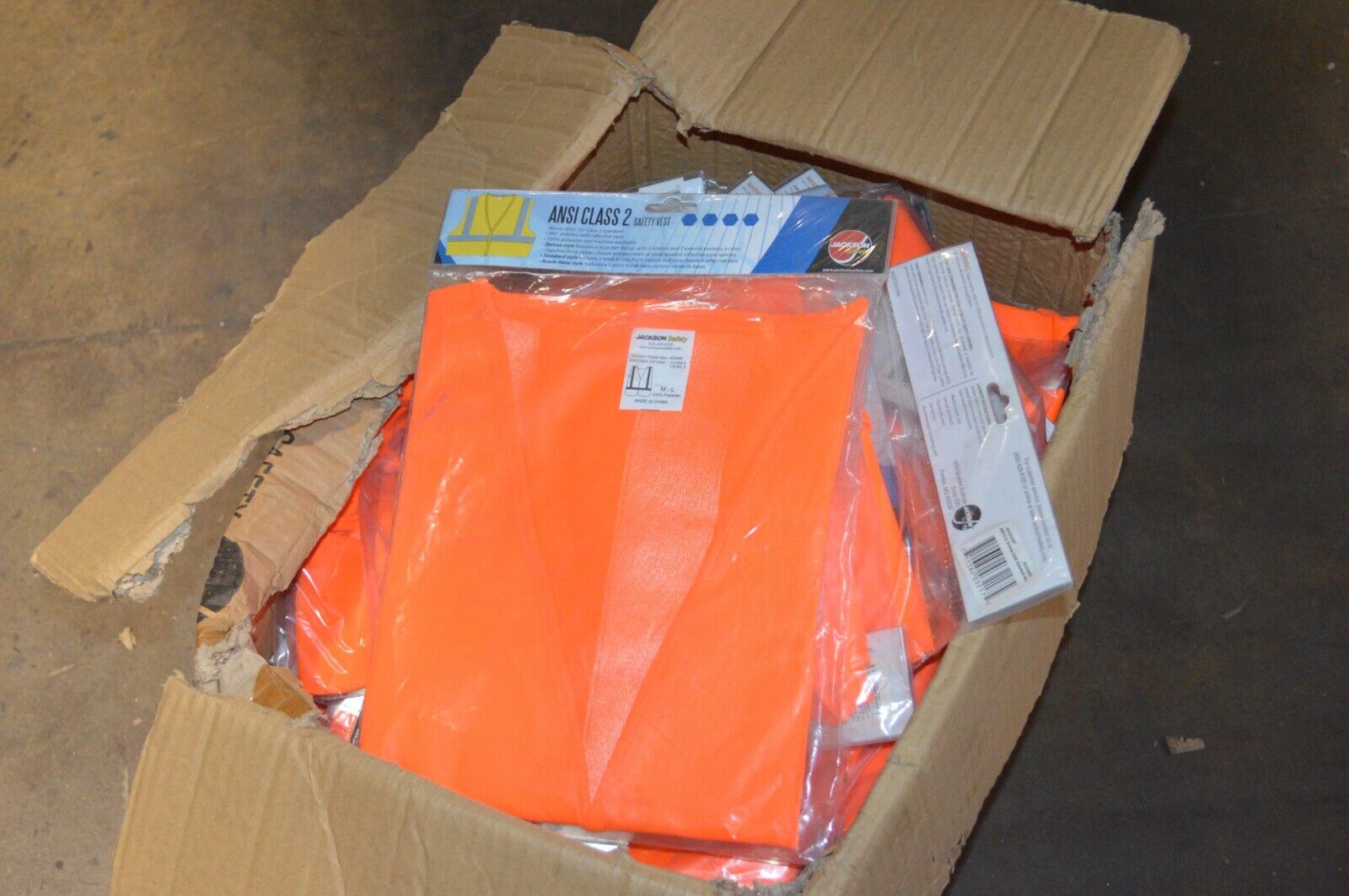 Jackson ANSI Class 2 Safety Vest, M-L (Case of 50) - Northside Material Brokers