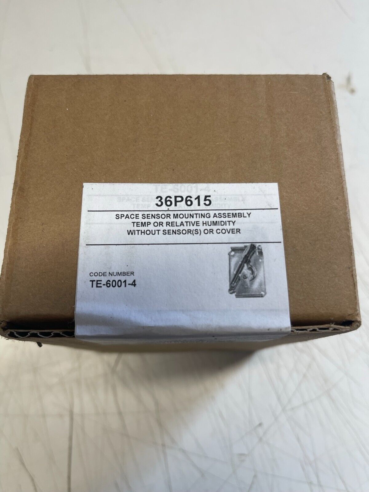 JOHNSON CONTROLS Temperature Sensor Wall Mount Plate: TE-6001-4 - Northside Material Brokers