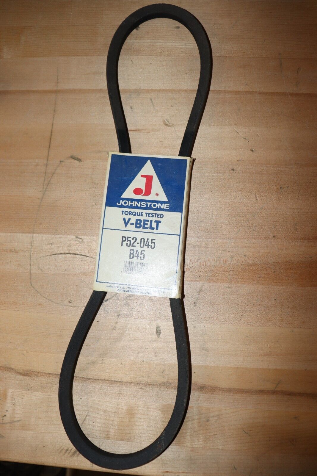 Johnstone V-Belt: B45, 48 in Outside Lg, 21/32 in Top Wd, 13/32 in Thick - Northside Material Brokers