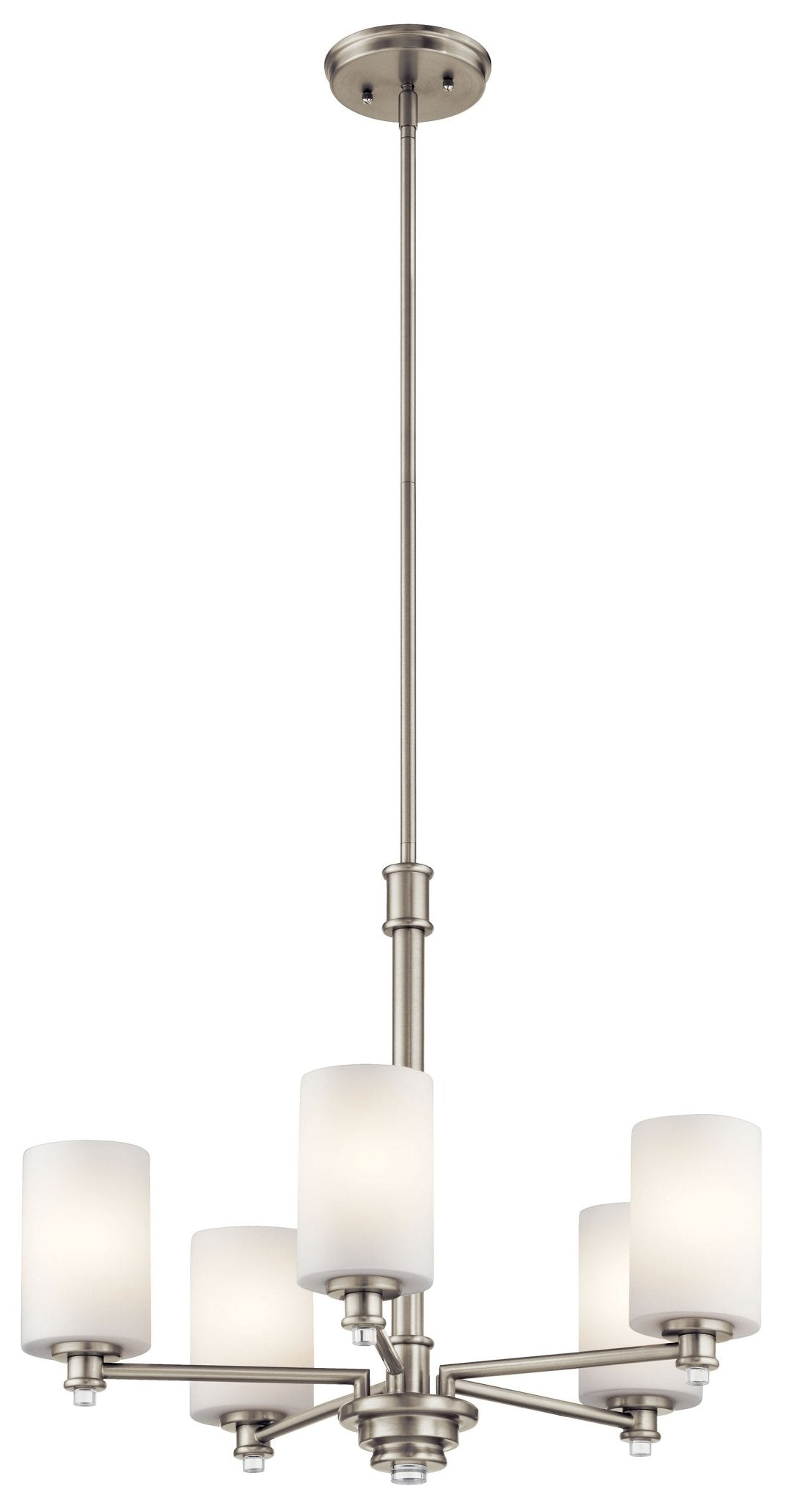 Kichler 43923 Nickel Joelson 24"W 5-Light Shaded Chandelier, NIB - Northside Material Brokers