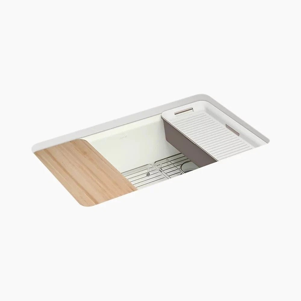 Kohler 5871-5UPC-0 Riverby 33" Sink, White, Undermount - Northside Material Brokers