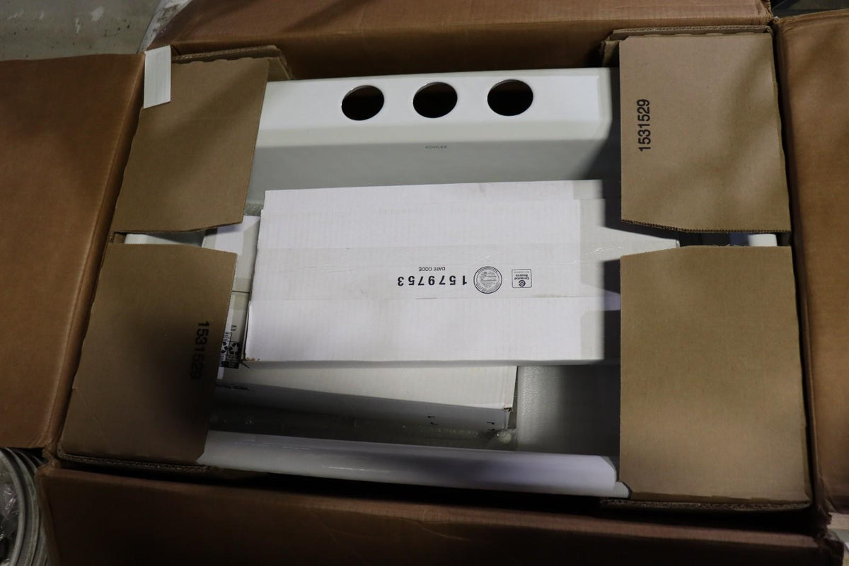 Kohler 5871-5UPC-0 Riverby 33" Sink, White, Undermount - Northside Material Brokers