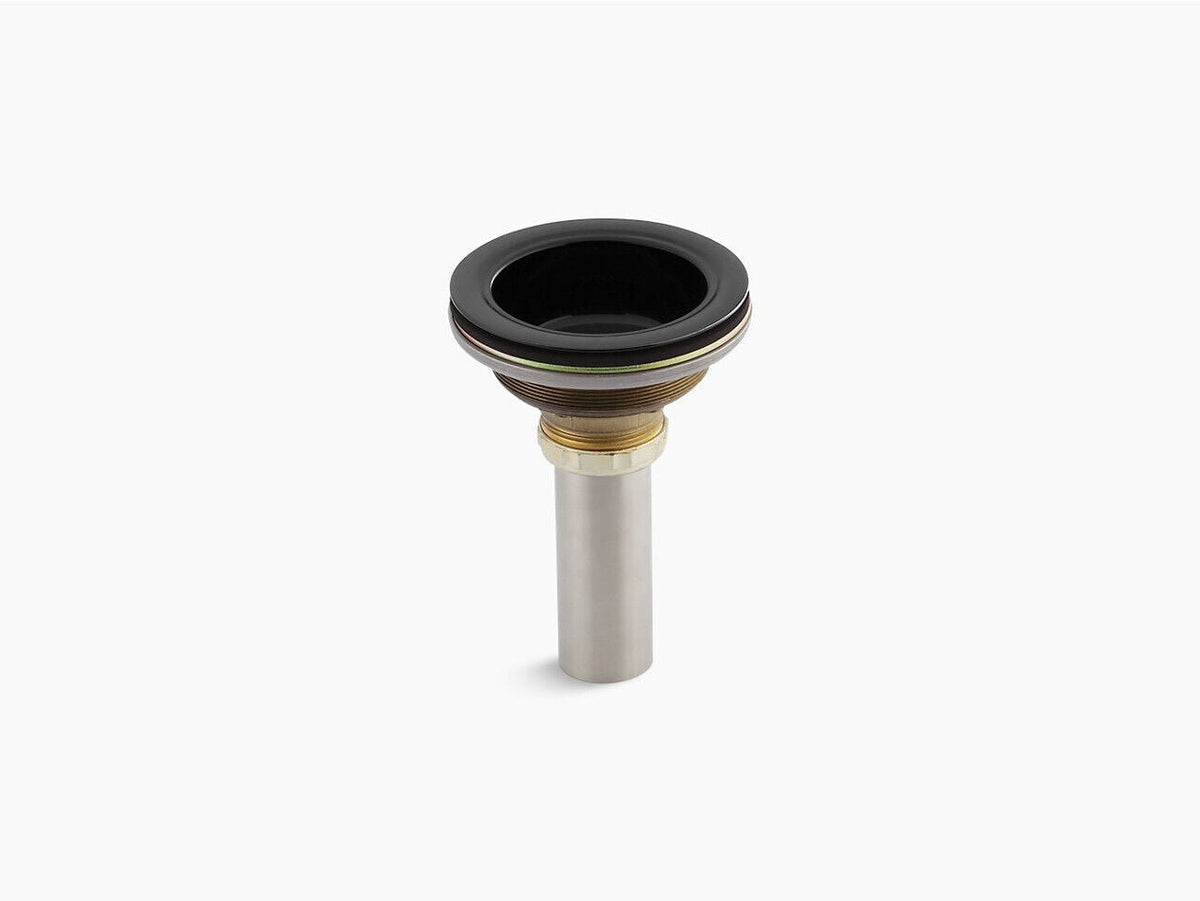 Kohler Duostrainer Manual Body with Tailpiece Black, K-8804-7 - Northside Material Brokers