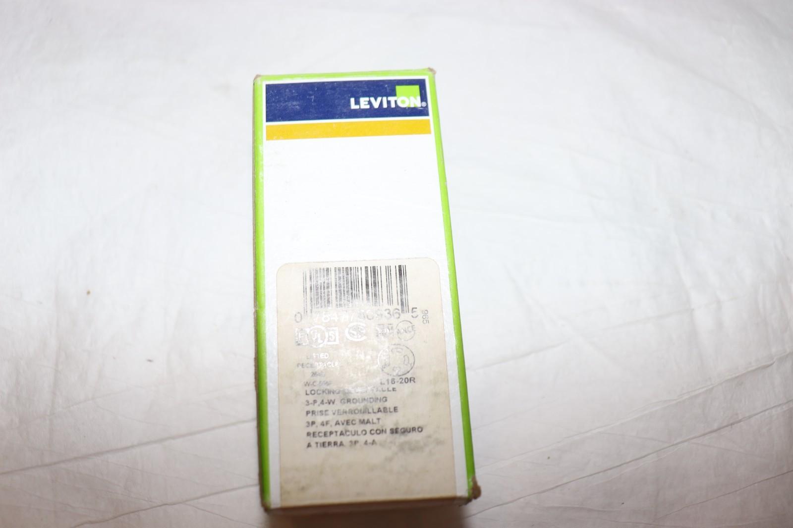 LEVITON 2430 LOCKING RECEPTACLE 3PH-4W GROUNDING, L16-20 , 20 A 480V - Northside Material Brokers