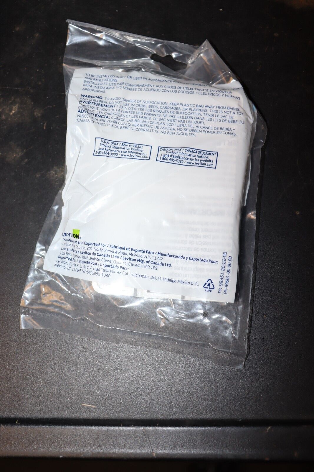 LEVITON 40214-00W WALL PLATE, NEW, FREE SHIPING - Northside Material Brokers