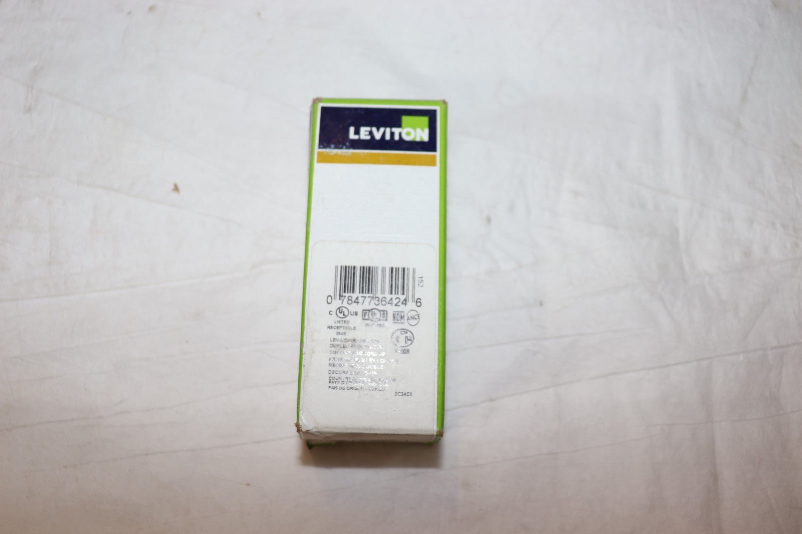 Leviton M1636-W Decora Plus Duplex Receptacle 20A 125V Industrial Grade White - Northside Material Brokers
