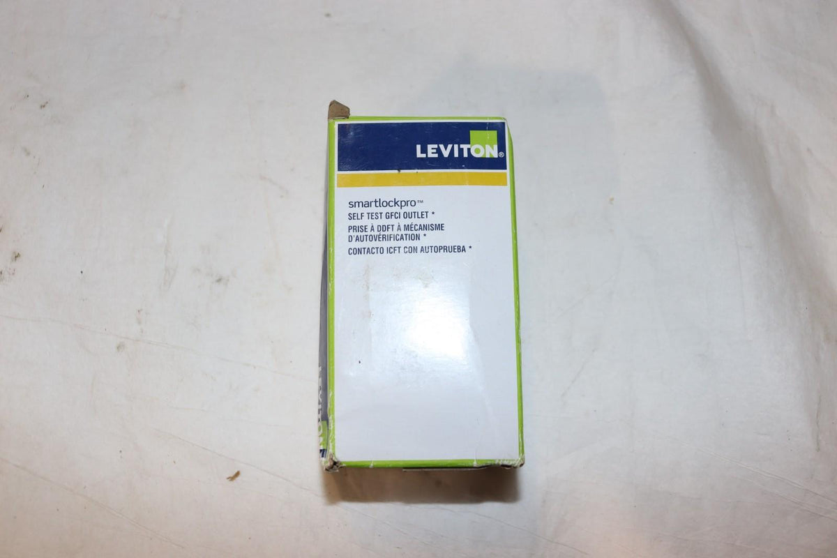LEVITON MGFN2-E 20A 125V RECEPTACLE, Self Test GFCI Outlet, Black, Lev-Lock - Northside Material Brokers