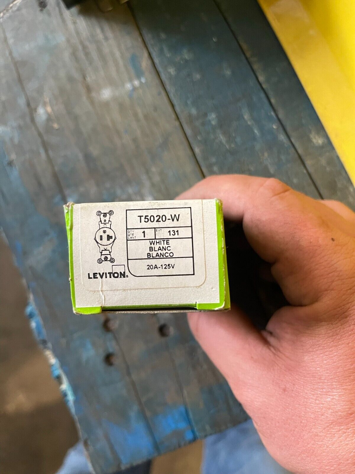 Leviton Single, 5-20R, 20 A, 125V AC, White, 2 Poles, Tamper Resistant - Northside Material Brokers