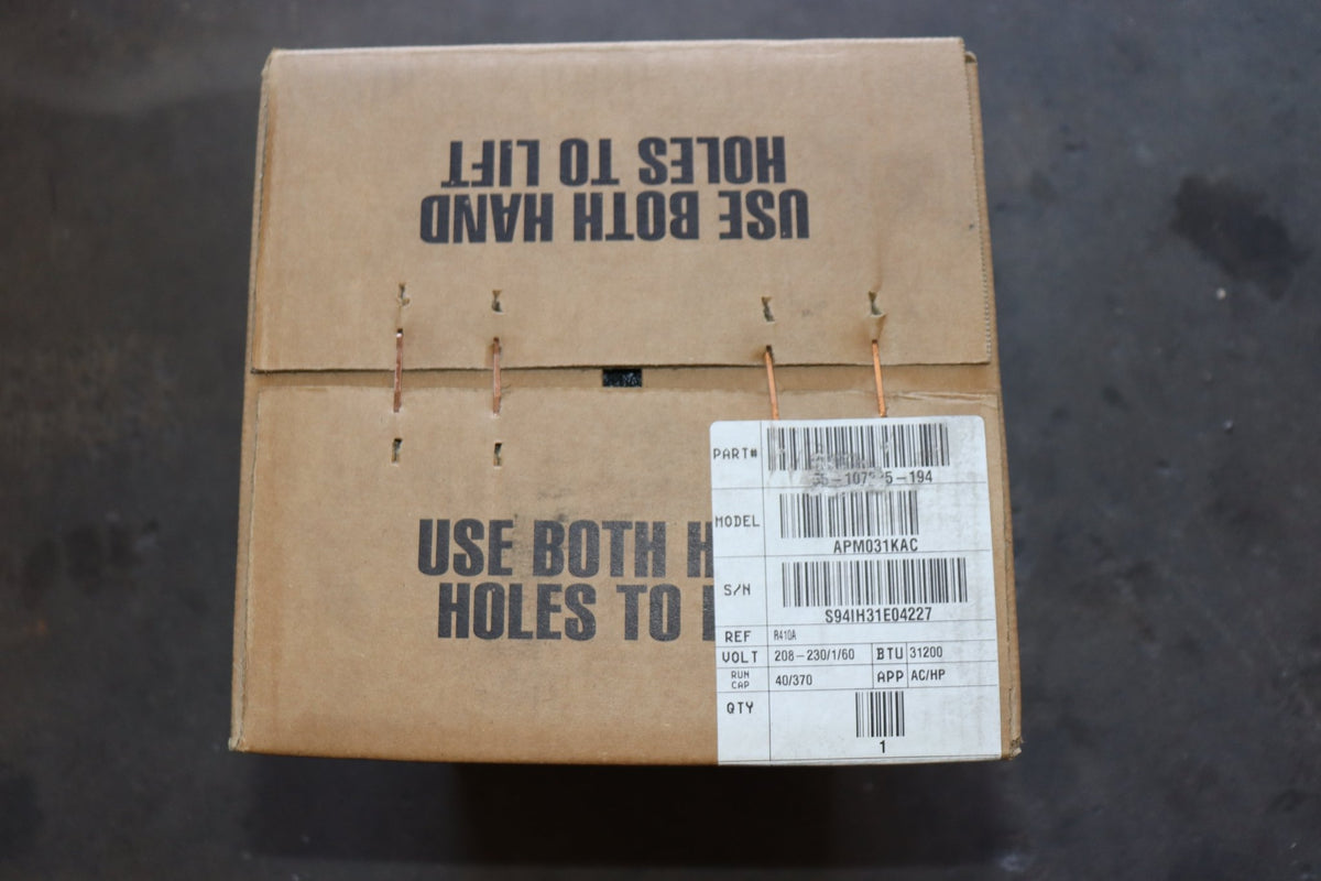 LG 3 ton 208-230/1/60 2-STAGE R410A SCROLL 55-107225-194 APM031KAC, NIB - Northside Material Brokers