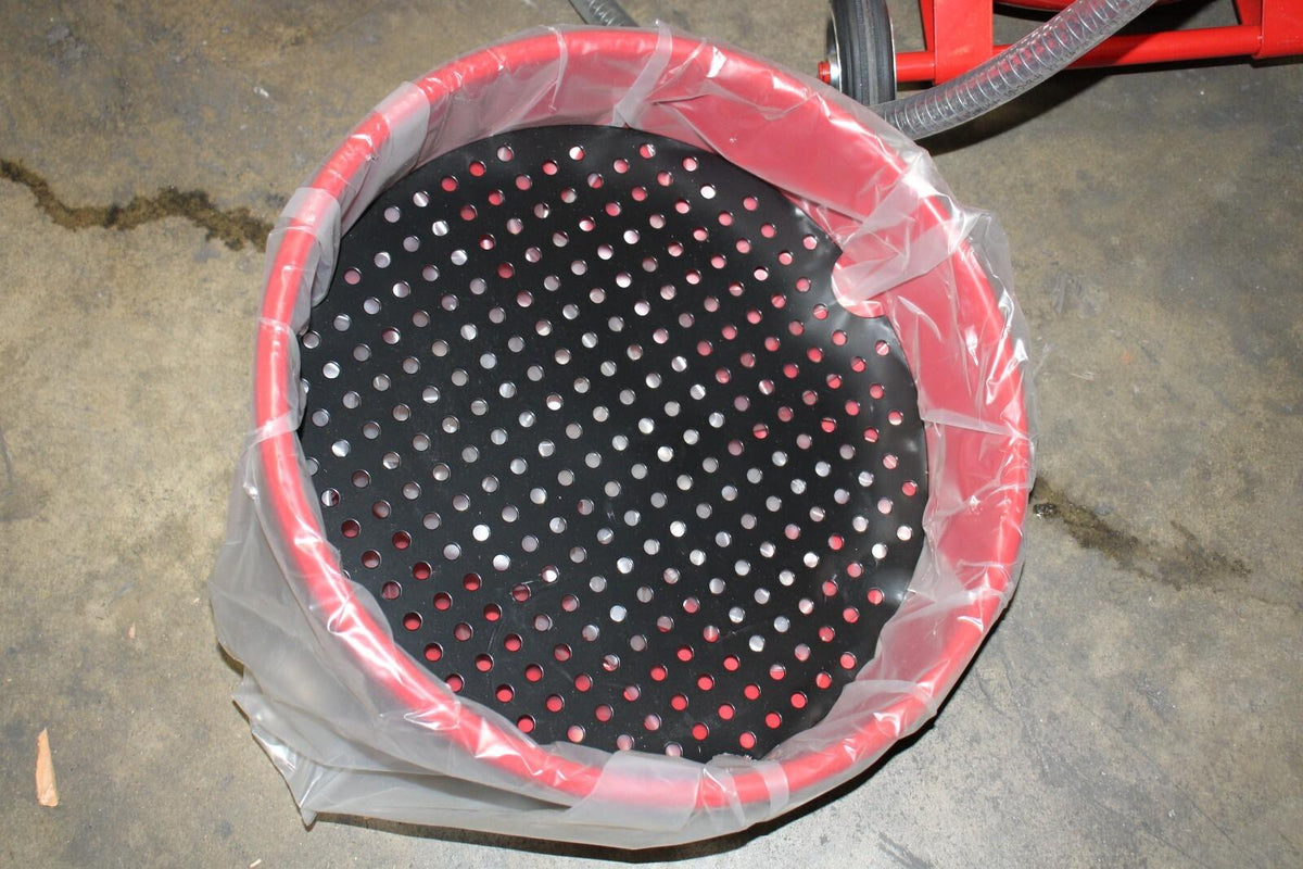 LINCOLN 3614 Oil Drain: 20 gal Capacity, Pressurized, Red, w/ Sight, NOB - Northside Material Brokers