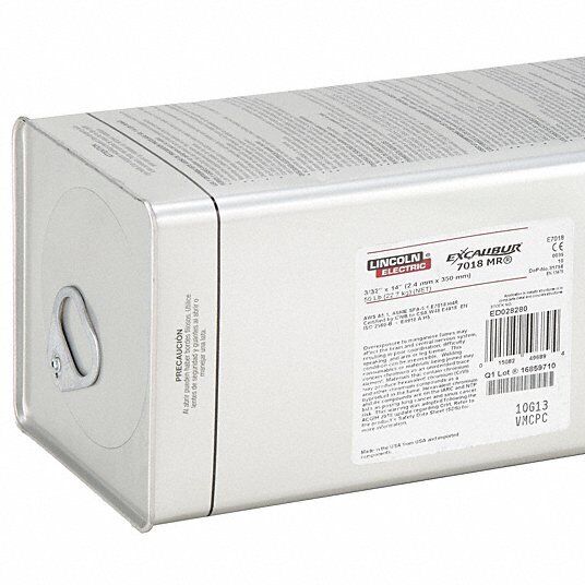 Lincoln Electric Stick Electrode: Carbon Steel, Excalibur 7018 MR, 12C110 - Northside Material Brokers