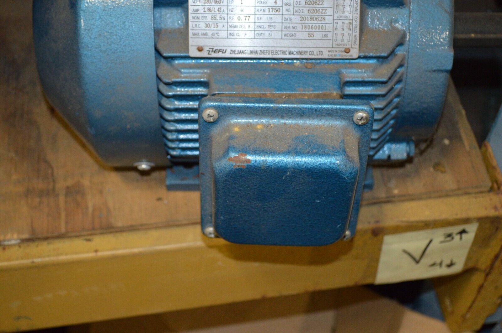 Link Hi Motor Model, 143t-4, 1 HP PREMIUM EFFECIENCY 3 PH INDUCTION MOTOR - Northside Material Brokers