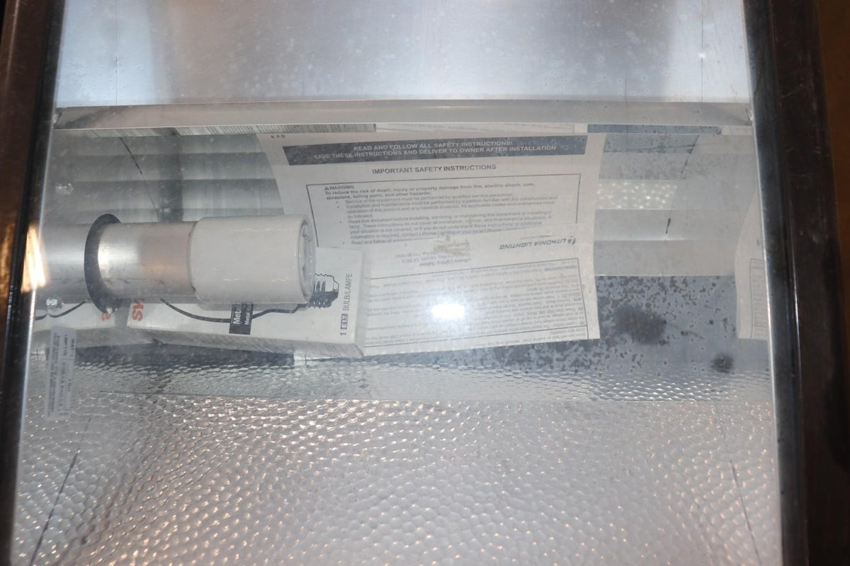 Lithonia Lighting 150 Watt Metal Halide Box Light w/ Lens, Lamp Type, Reflective - Northside Material Brokers