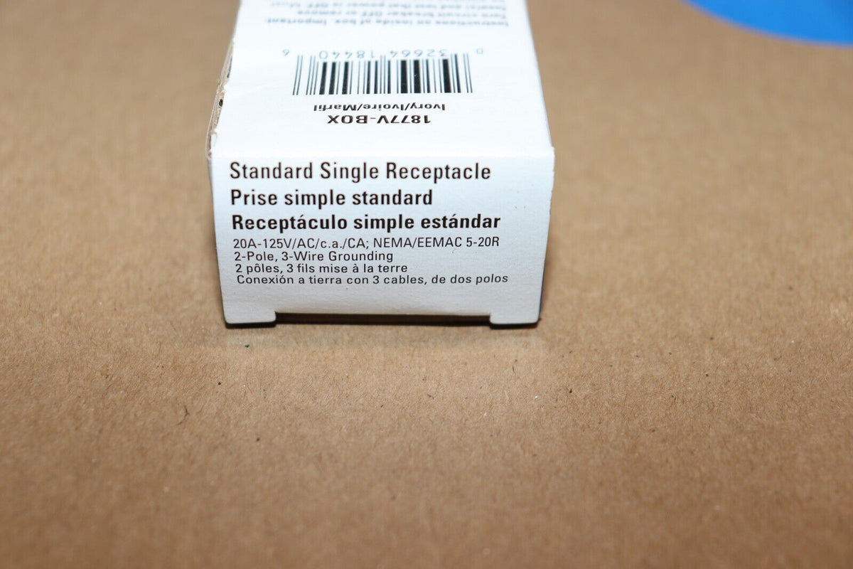 Lot of 10 Eaton Wiring 20 Amp NEMA 5-20R 125V Straight Blade Single Receptacle - Northside Material Brokers