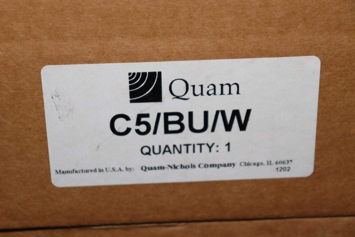 Lot of 4 Quam C5/BU/W 8" Full Range Speakers, Extended Response - NOS - Northside Material Brokers