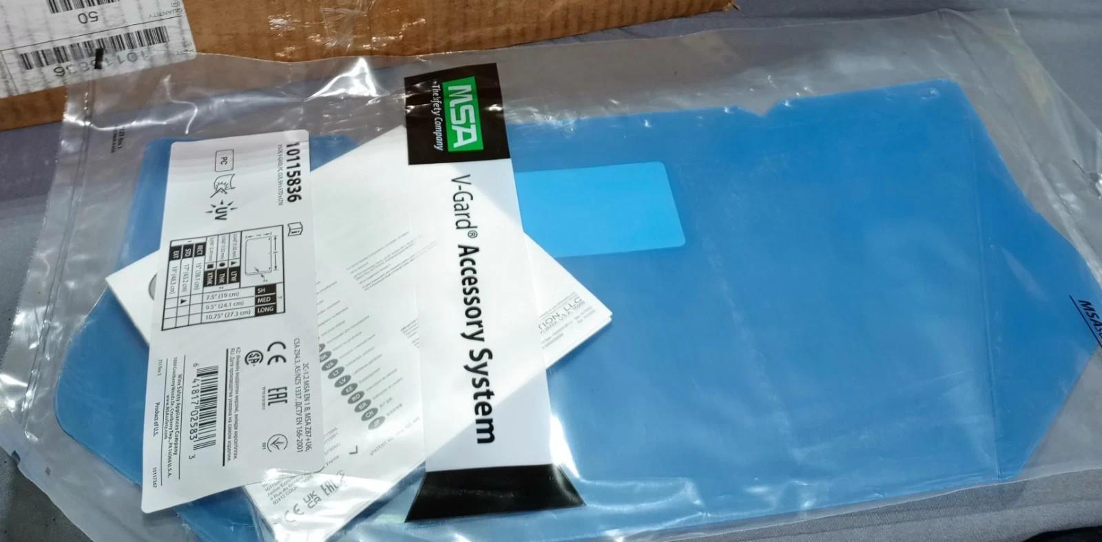 Lot Of 50 MSA V-Gard Visor 10115836 - Northside Material Brokers