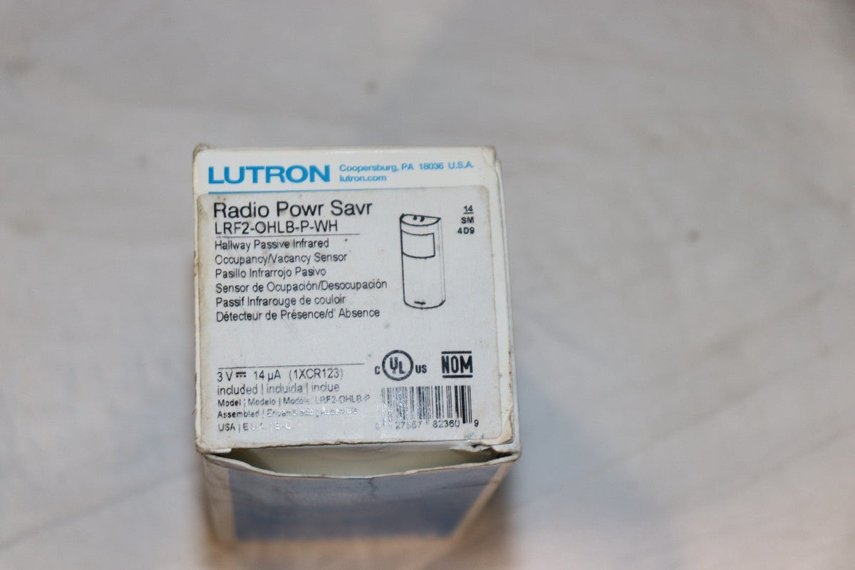 Lutron LRF2-OHLB-P-WH Radio Power Saver, Hallway, Occupancy/Vacancy Sensor - Northside Material Brokers