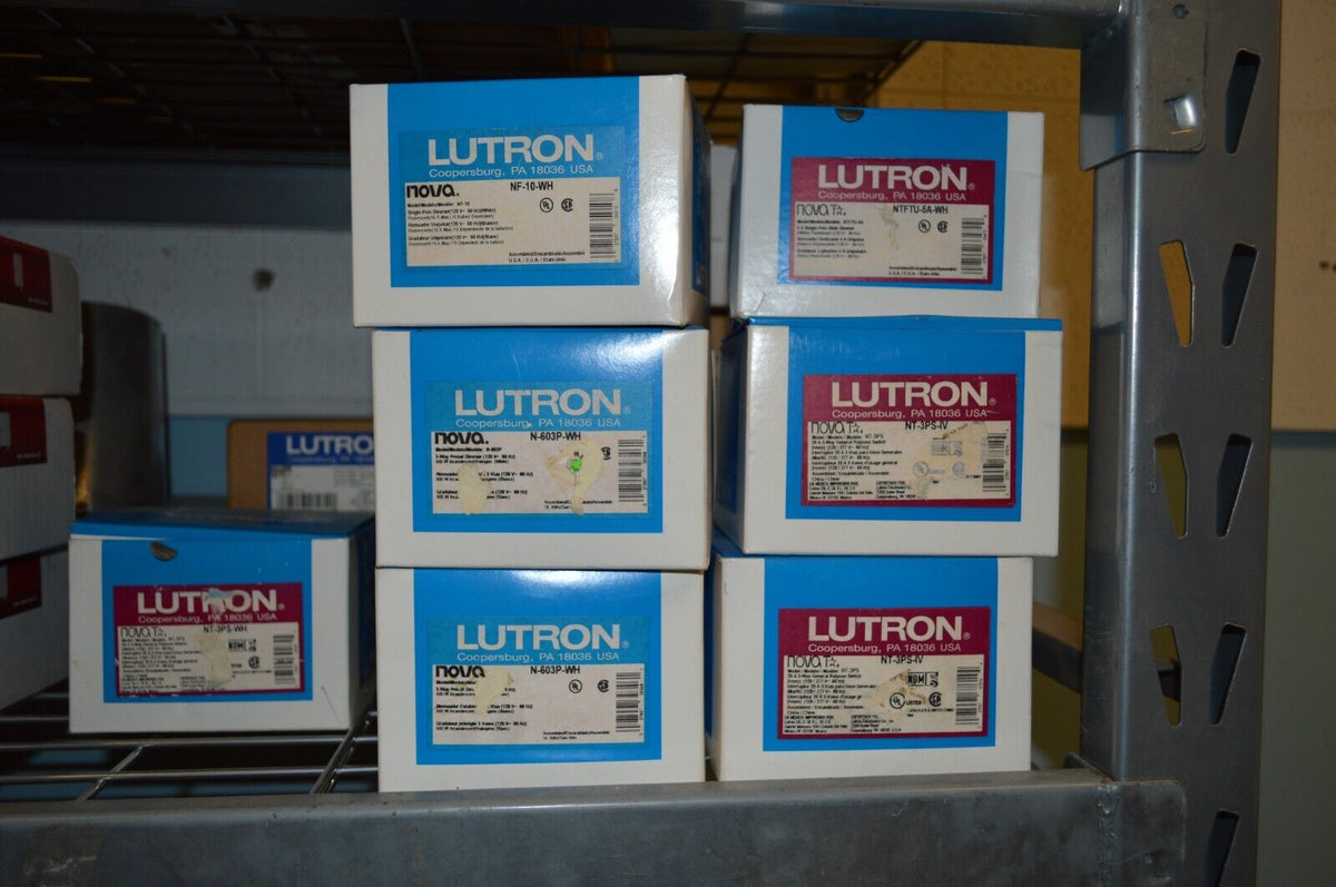 Lutron N-603P-WH Nova 600W Incandescent / Halogen Single Pole - Northside Material Brokers