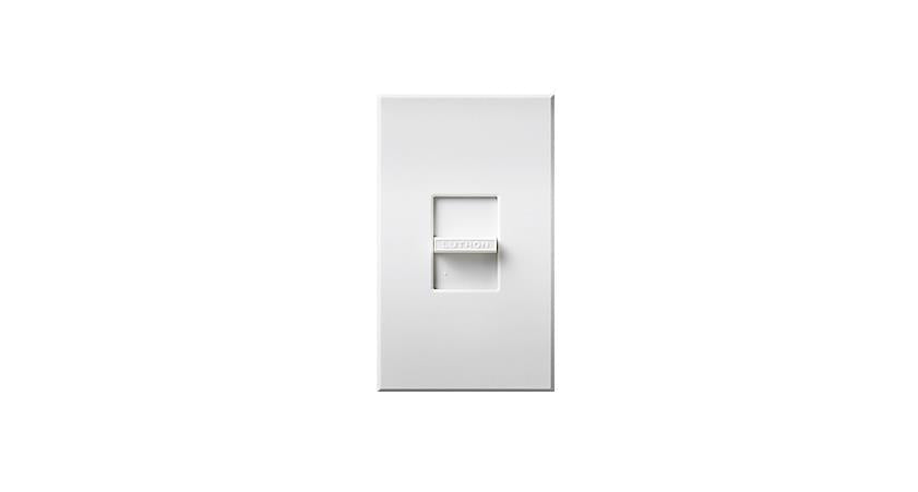 Lutron Nova Single-Pole Slide-To-Off Dimmer - 16A - 120V - White, NF-10-WH - Northside Material Brokers