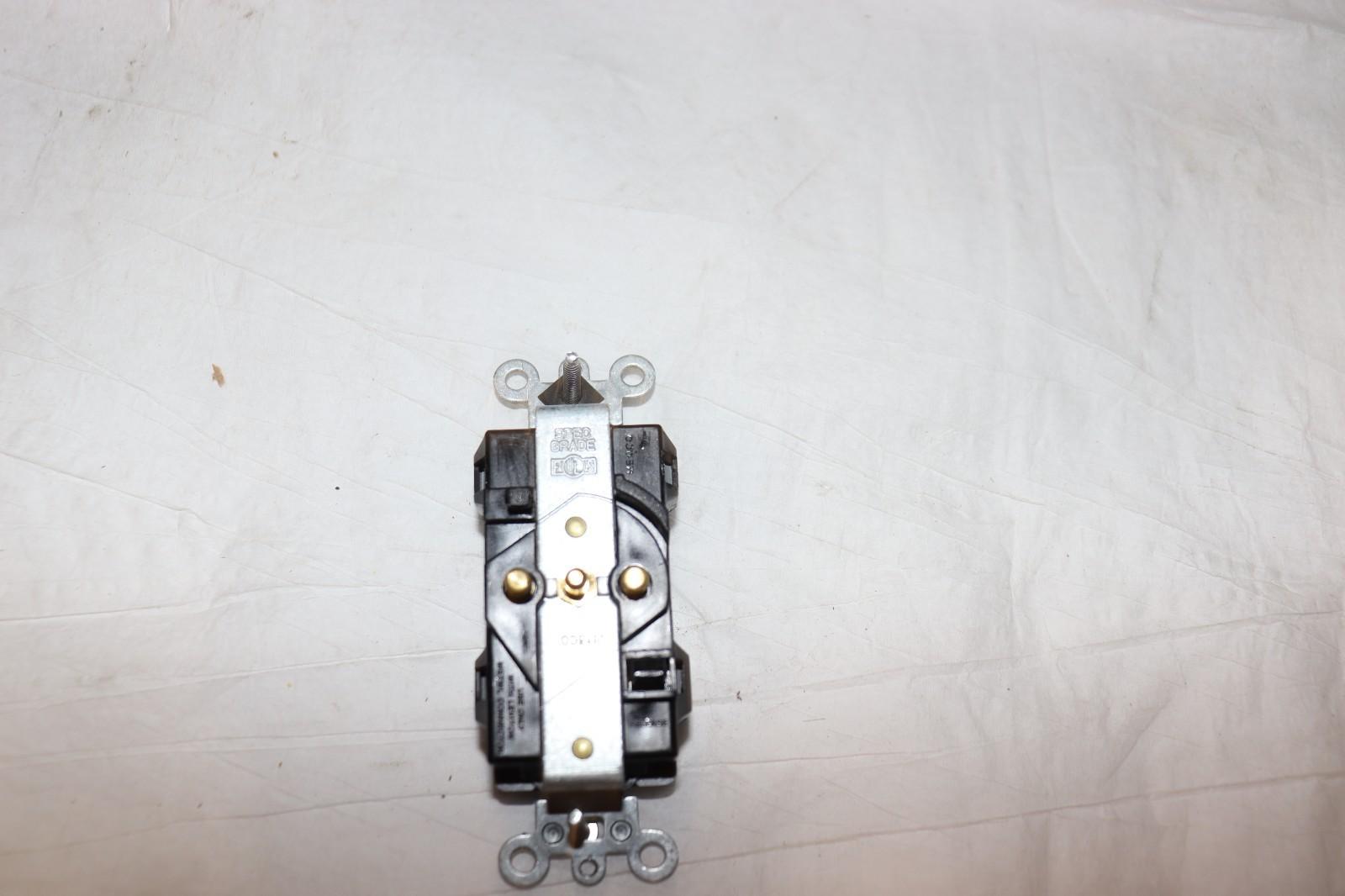 M16362-SG 20 Amp Decora Plus Duplex Receptacle, Industrial, Self-Grounding, Gray - Northside Material Brokers