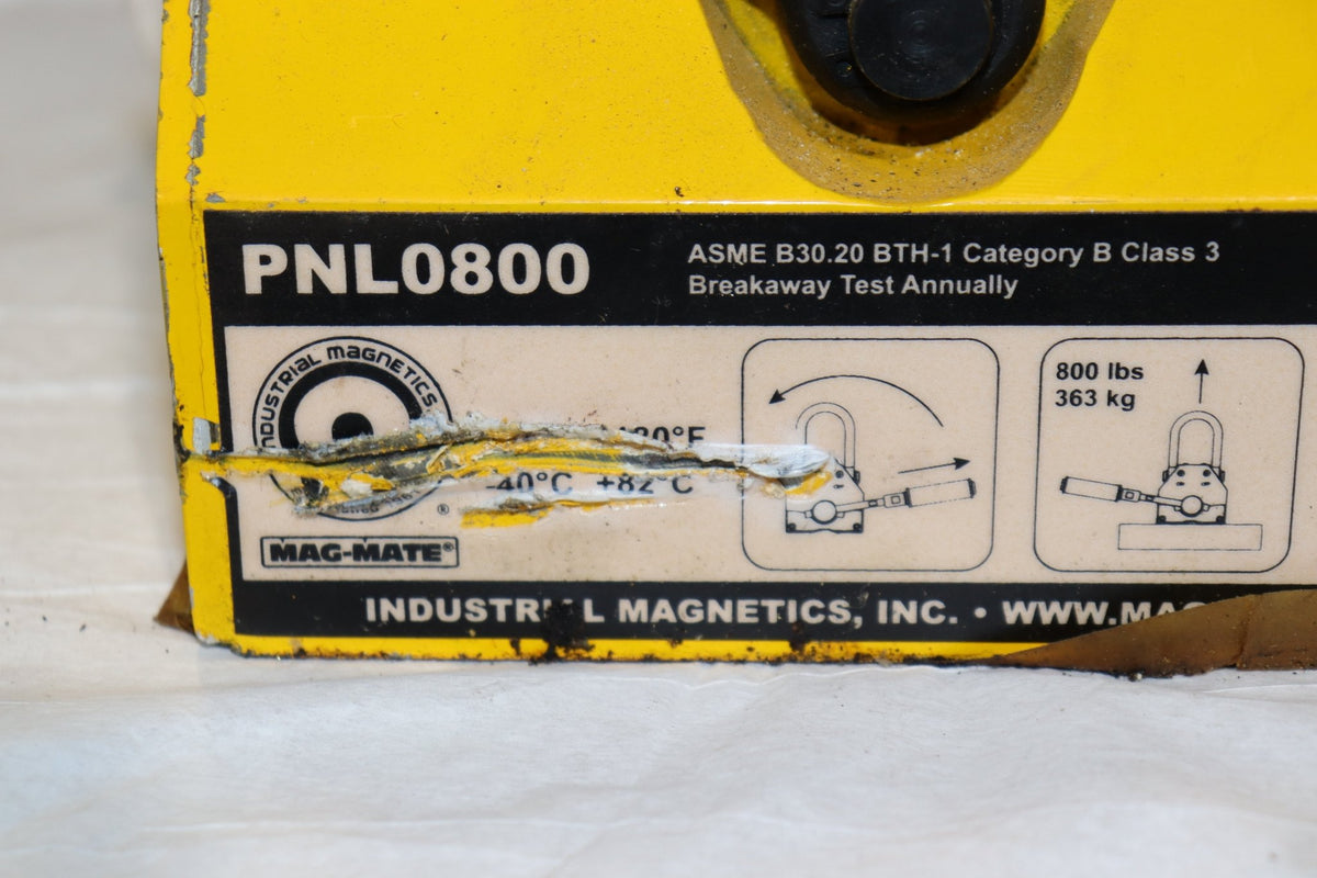 Mag-Mate Lifting Magnet, PowerLift(R), 800 lbs Load Capacity, 7-7/8 Length, PNL0800 - Northside Material Brokers