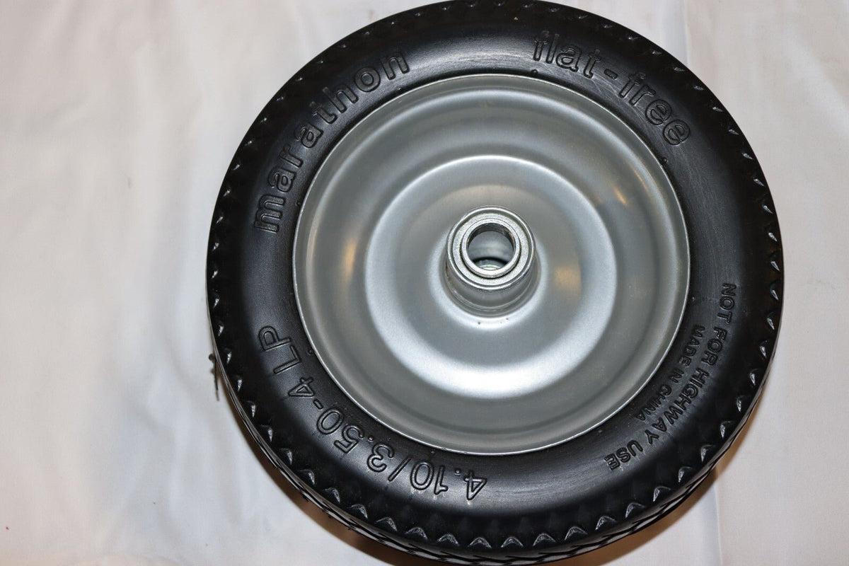 Marathon Flat Free Tire 30031 4.10/3.50-4 Sawtooth Tread 3.5" Centered Set Of 2 - Northside Material Brokers