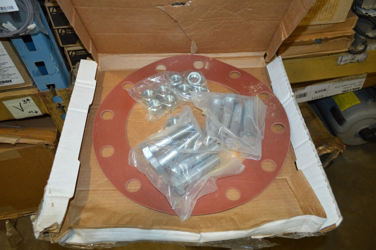 Matco-Norca 10" Full Face Red Rubber Gasket & Steel Bolt Kit, GSFFG10 - Northside Material Brokers