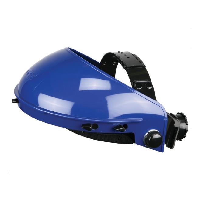 MCR Safety Polycarbonate Ratchet Headgear For Shield Visors, Blue, 103C - Northside Material Brokers