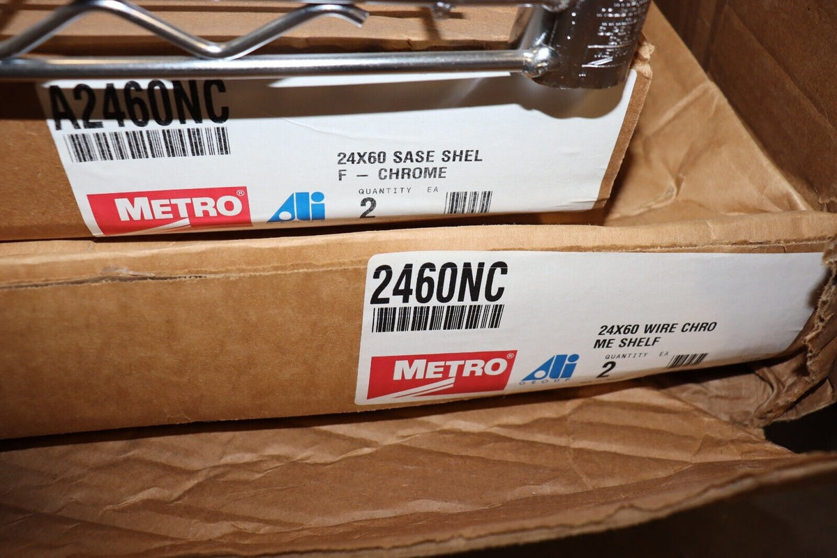 METRO Wire Shelving Unit: 60 in x 24 in x 67 7/8 in, Dry, Quick-Adjust, CART 6B - Northside Material Brokers
