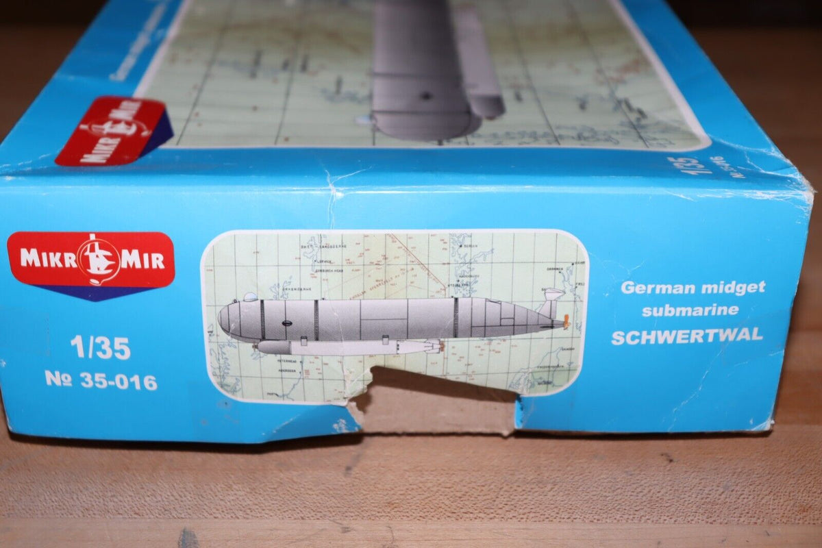 Mikro Mir 35-016 - 1/35"Schwertwal-I, German Midget Submarine Scale Model Kit - Northside Material Brokers
