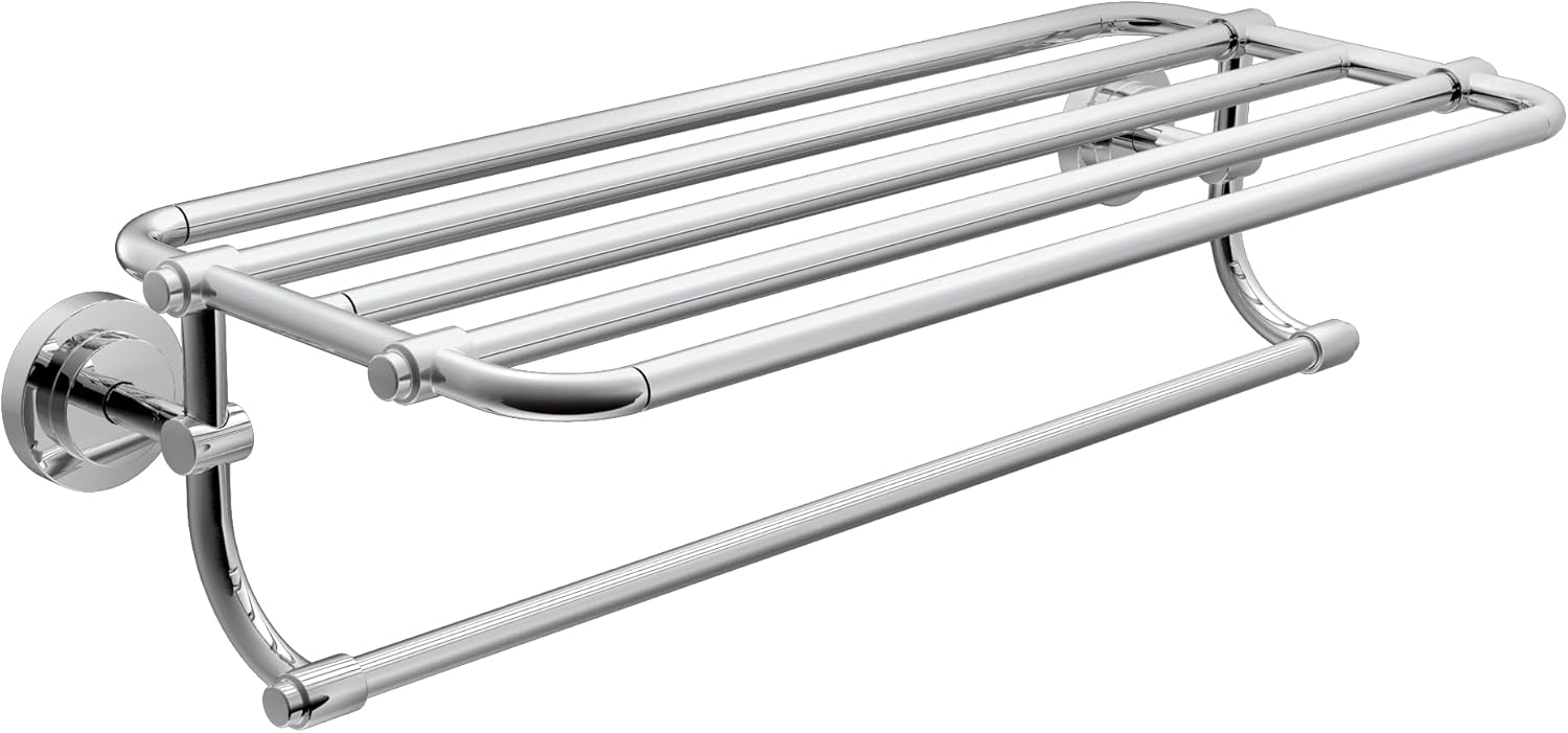 Moen Iso Bathroom Shelf with Towel Bar, DN0794CH - Northside Material Brokers