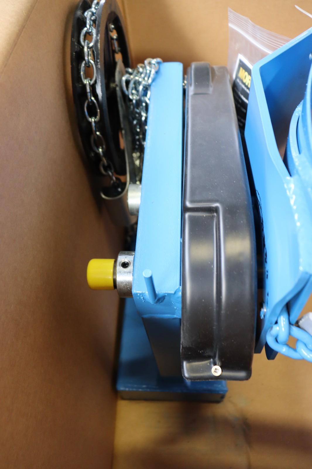 Morse 285A Drum Carrier/Dispenser, 800 lbs, for 55 Gal. Drum, Blue, NOB - Northside Material Brokers