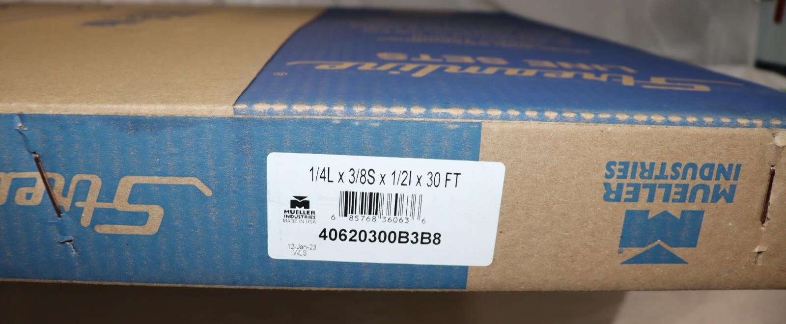 Mueller Industries 3/8 in. x 3/8 in. x 1/2 in. x 30 ft. Air Conditioner Line Set - Northside Material Brokers