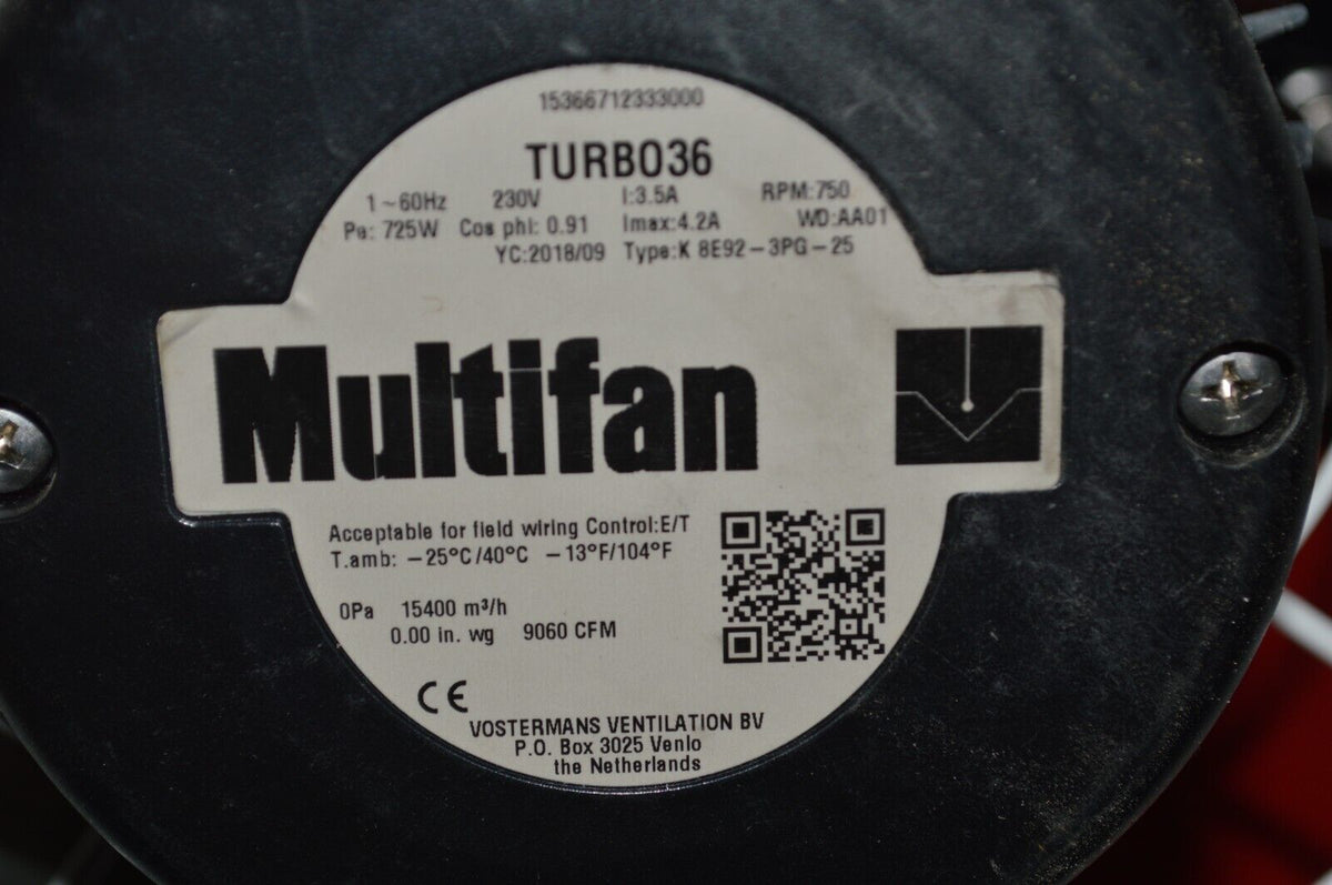 MULTIFAN TURBO36 Corrosion-Resistant Industrial Fan - Northside Material Brokers