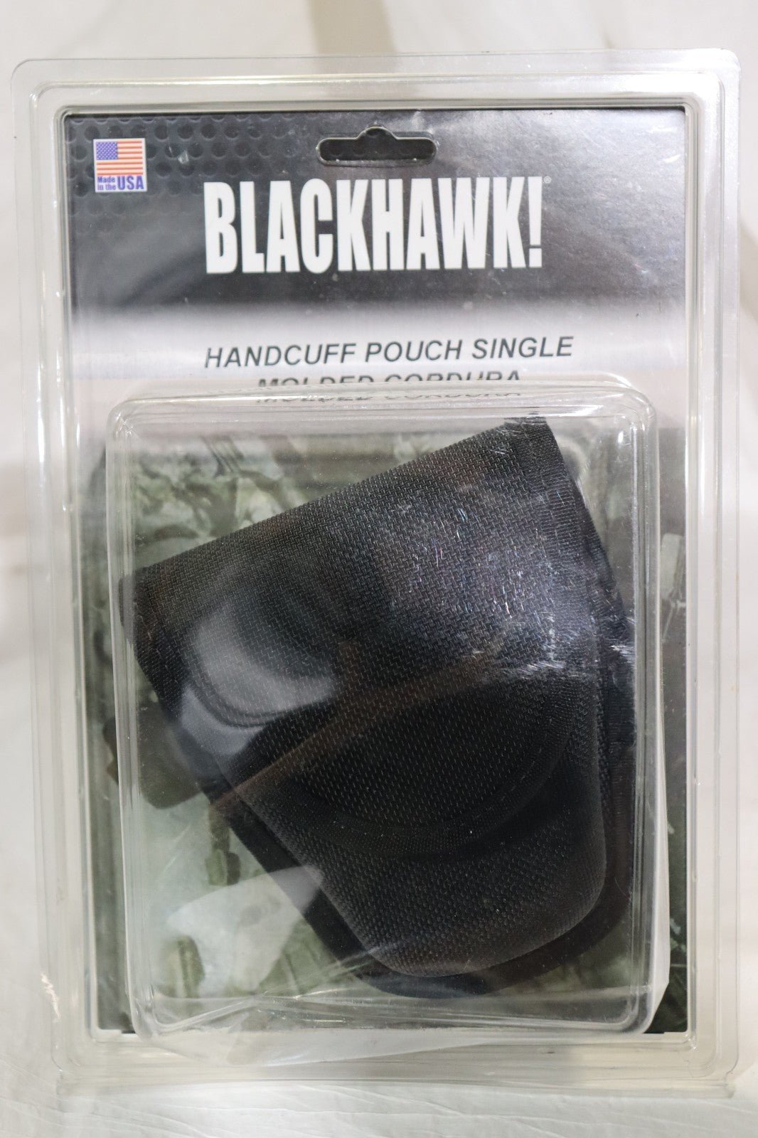 New Blackhawk Single Handcuff Pouch, Molded Cordura, Blk, 44A100BK - Northside Material Brokers