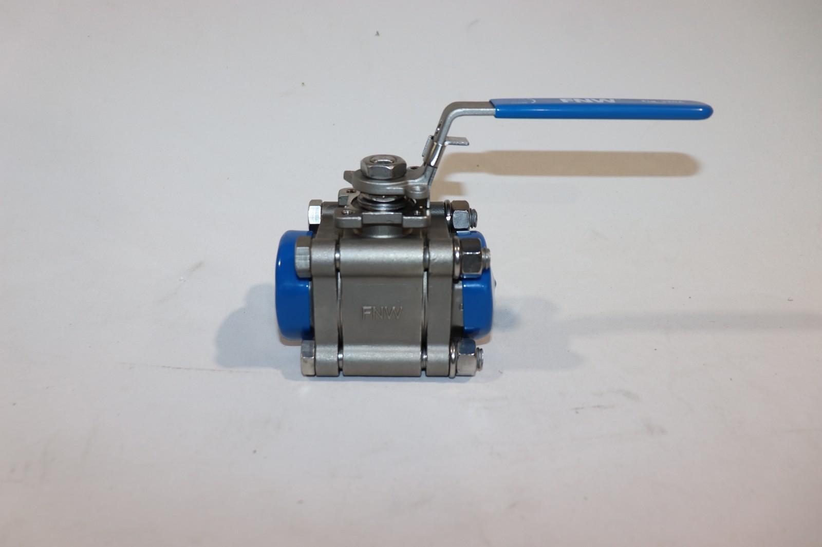 NEW FNW 320A 1-1/4" STAINLESS STEEL FULL PORT BALL VALVE CF8M 1500CWP FNW320 - Northside Material Brokers