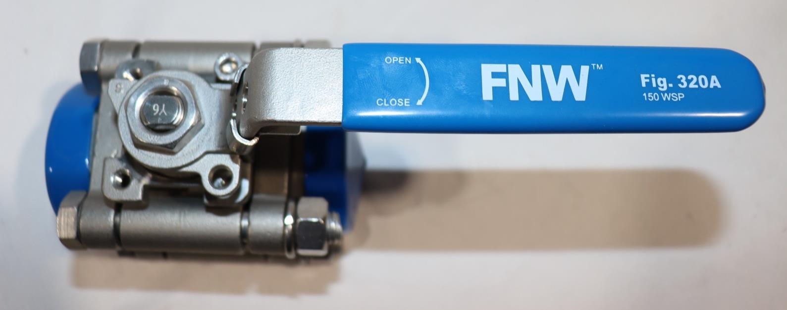 NEW FNW 320A 1-1/4" STAINLESS STEEL FULL PORT BALL VALVE CF8M 1500CWP FNW320 - Northside Material Brokers