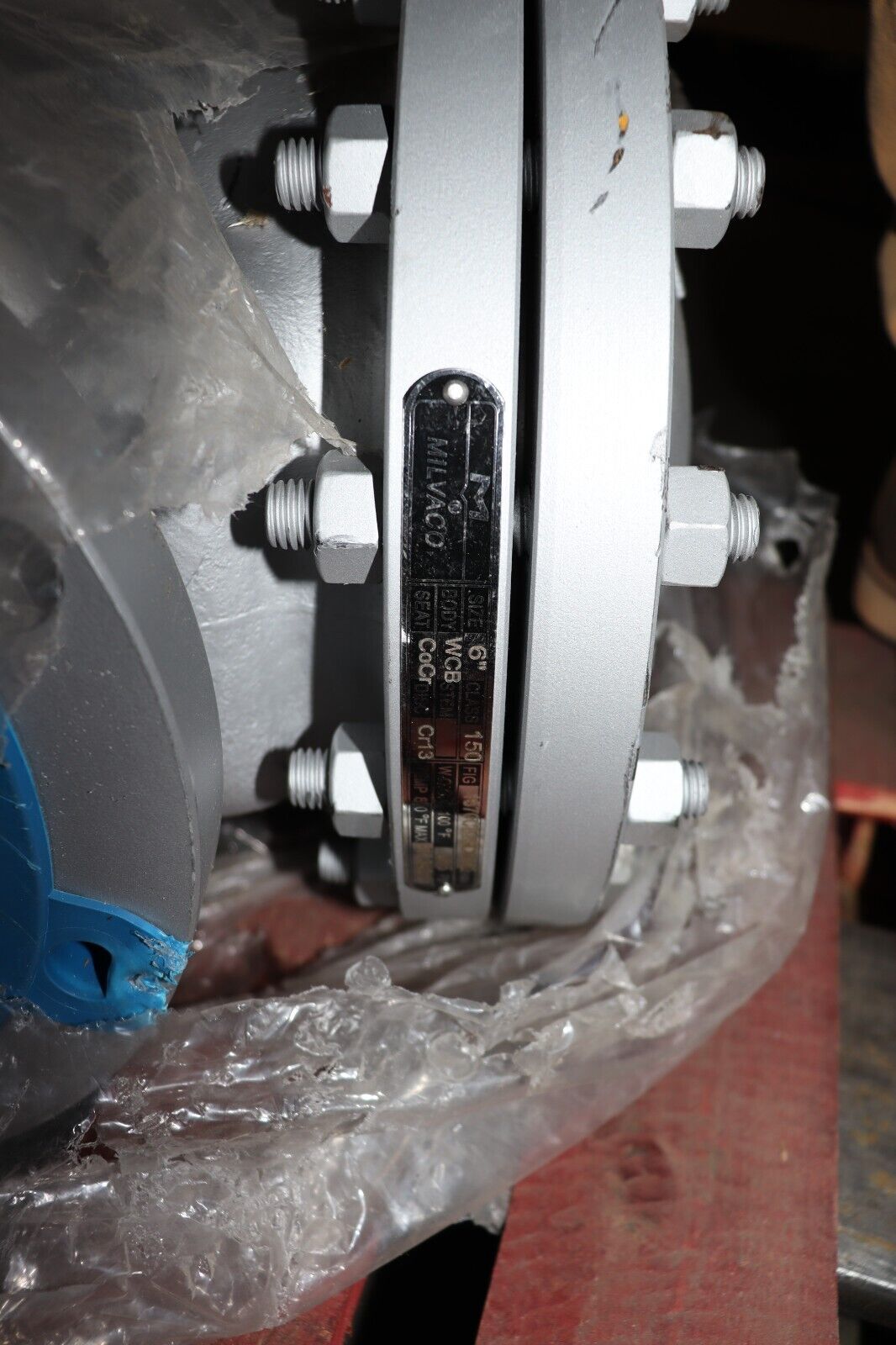 NEW Milvaco Valve Pressure Class 150 Size 6" Body WCB Disc Cr13 - Northside Material Brokers