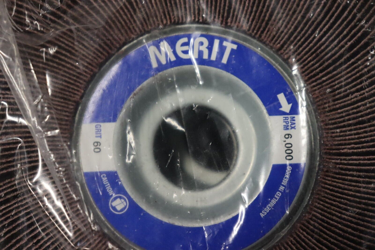 Norton Merit 6 X 1 X 1 60 Grit Ceramic Alumina Flap Wheel, 3 Pack, Grit 60 - Northside Material Brokers