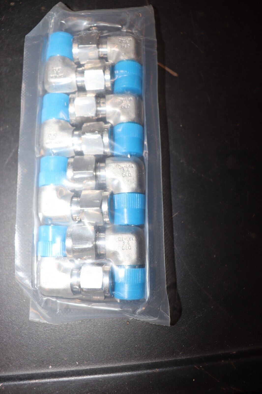 (PACK OF 8) DK-LOK 316 3/8" DLM 6-4N-SS MALE ELBOW STAINLESS STEEL - Northside Material Brokers