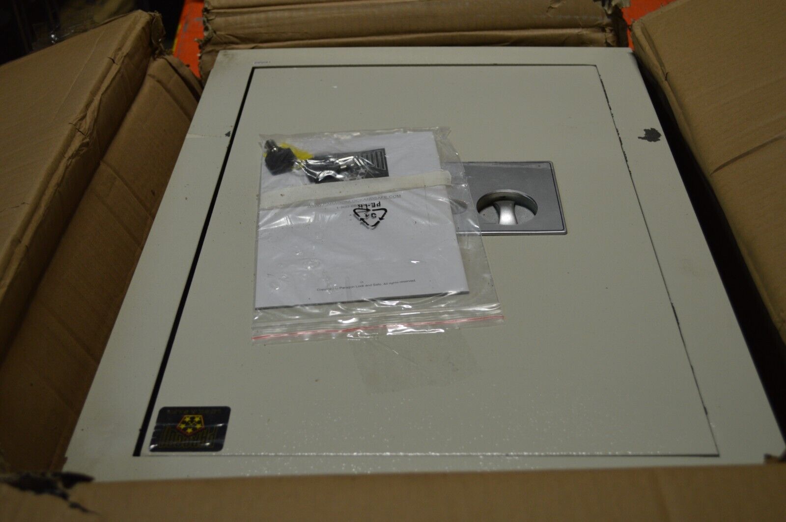 Paragon Lock & Safe 83-DT5912 7700 Flat Electronic Wall Safe 0.83 CF - Northside Material Brokers